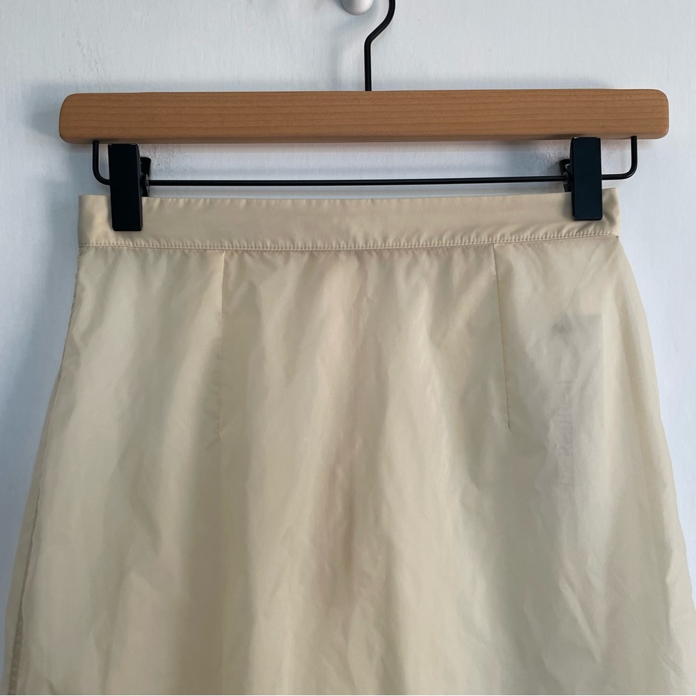 Maison Margiela Sheer Pencil Skirt Cream Midi Length Neutral Womens - Picture 5 of 16